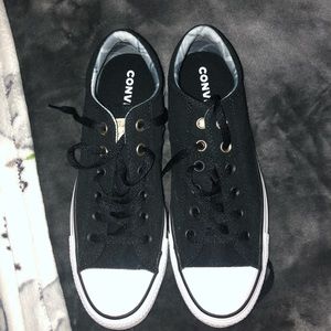 Black Thick Tongue Converse